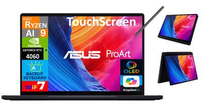 ASUS ProArt 2 in 1 Laptop 13.3 2.8K Display (AMD Ryzen AI 9 HX 370 ASUS ProArt 2 in 1 Laptop 13.3 2.8K Display (AMD Ryzen AI 9 HX 370