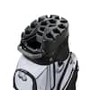 Front. VEVOR - Golf Cart Bag, 14 Way Top Divider Organizer, Golf Club Bag with Full-length Divider, Handles, Storage Pockets - Black + White.