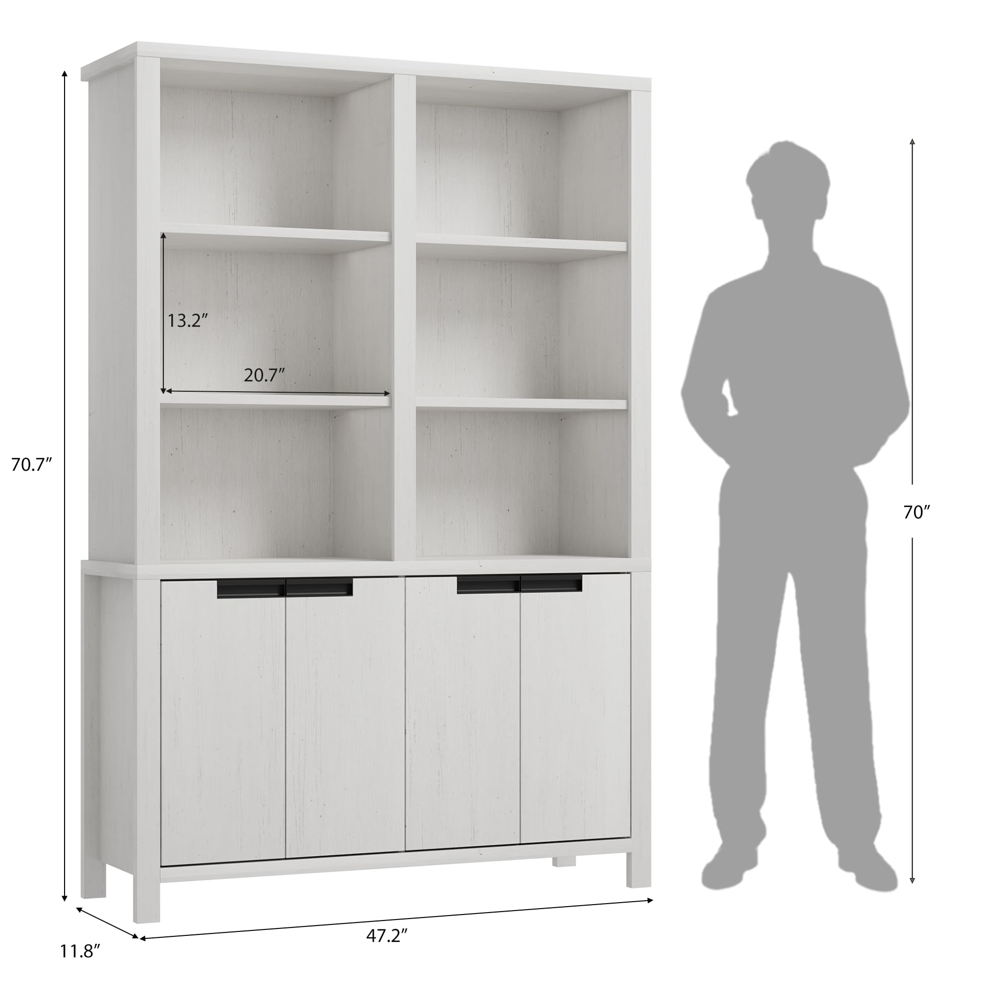 13.2"  
20.7"  
70.7"  
11.8"  
47.2"  
70"