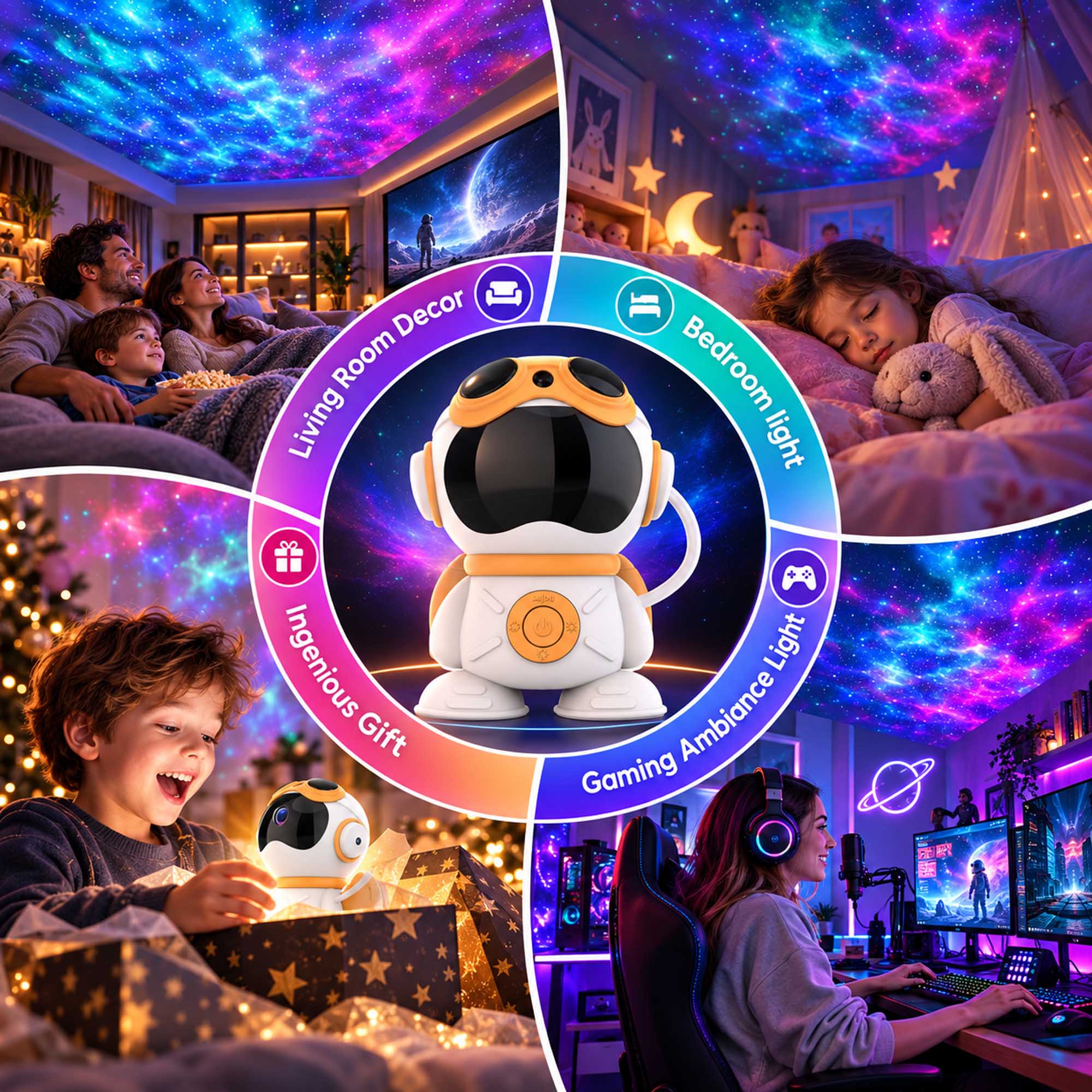 Living Room Decor  
Bedroom light  
Gaming Ambiance Light  
Ingenious Gift