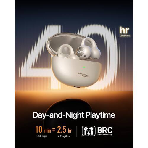 hr Battery Life  
JOSE - BF BOSE  
Day-and-Night Playtime  
10 min = 2.5 hr  
BRC Rapid Charge  
Charge Playtime