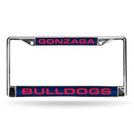 Rico Industries - Gonzaga Bulldogs Chrome Metal Laser Cut License Plate Frame - Multi