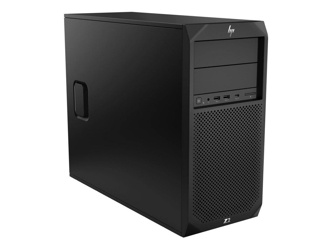 Alt View 2. HP - HP Tower Workstation Z2 G4 Intel Core i5-9500 32GB 1TB NVMe SSD AMD Radeon RX 460 Windows 11 Pro 64-bit - Black.