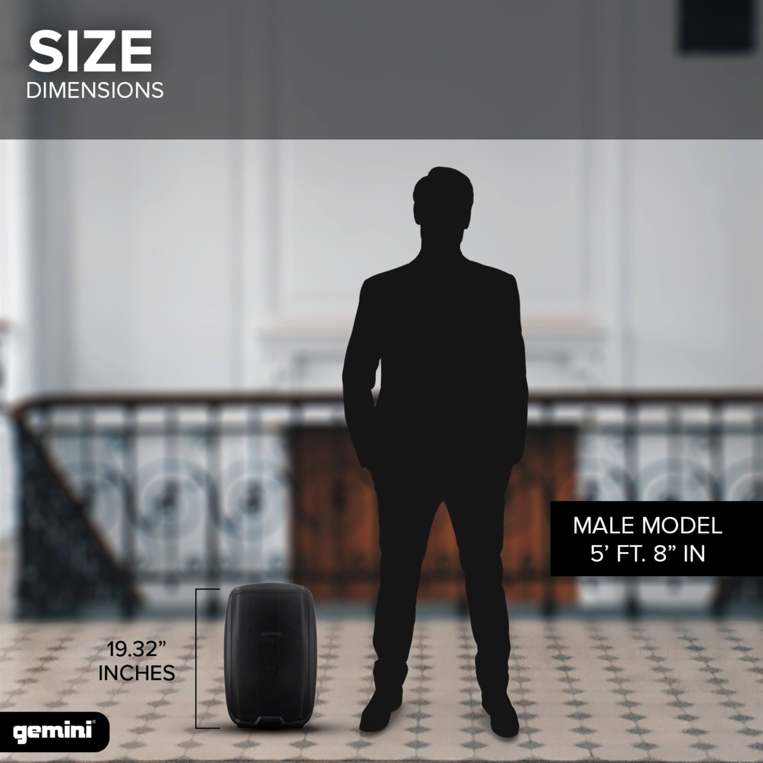 SIZE  
DIMENSIONS  

MALE MODEL  
5' FT. 8" IN  

19.32" INCHES  

gemini