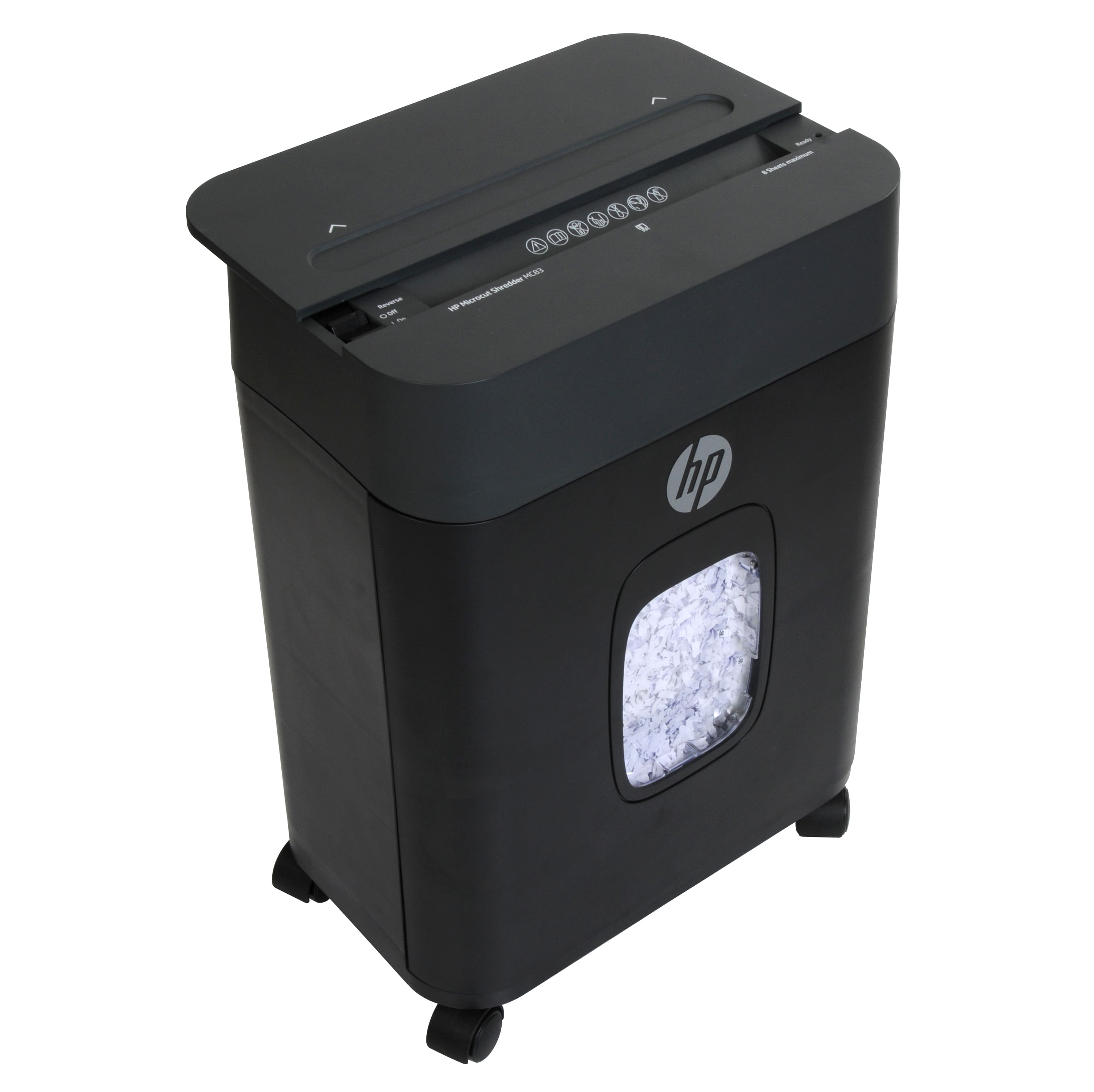 Alt View 13. HP - 8 Sheet Microcut Paper Shredder.