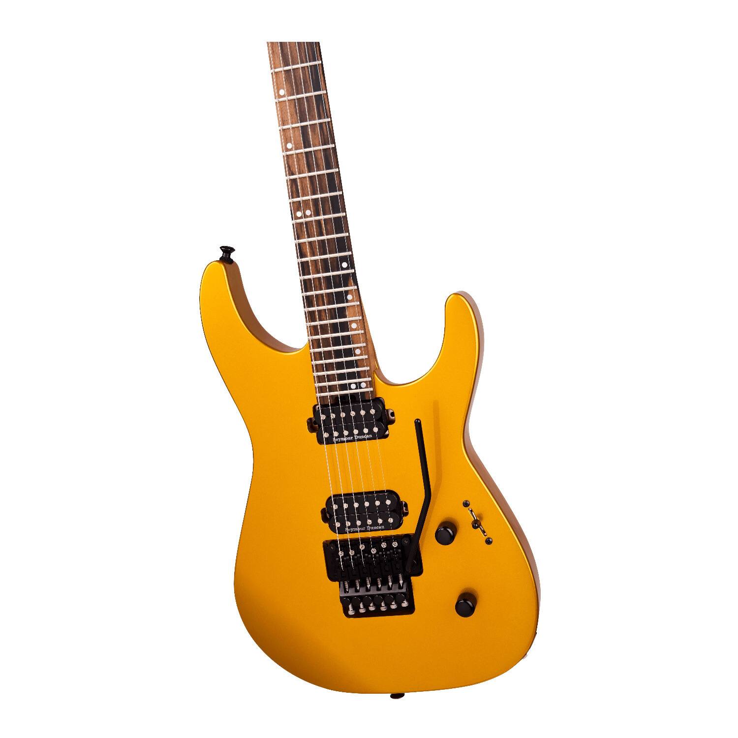 Angle. Jackson - Jackson American Series Virtuoso 6-String Electric Guitar (Gold Rush).