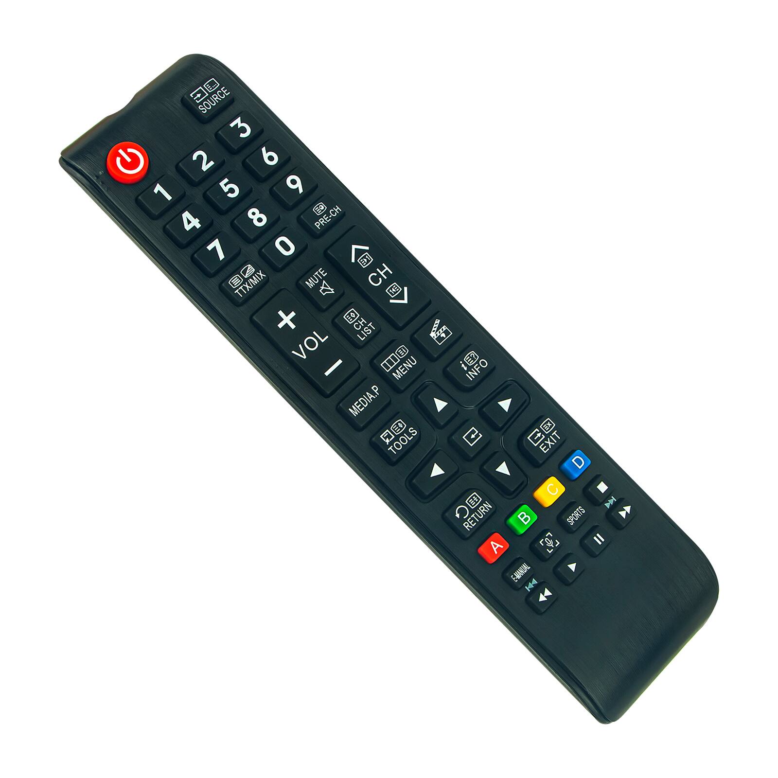 OC SOURCE 3 2 6 1 5 9 8  CH 4 PRE-CH 7 0 H TTX/MIX MUTE CH E +  CH LIST KE E VOL 0  MENU INFO MEDIA.P  B 4 XIT TOOLS D C  RETURN B SPORTS  3 I A LJ E-AMKAL