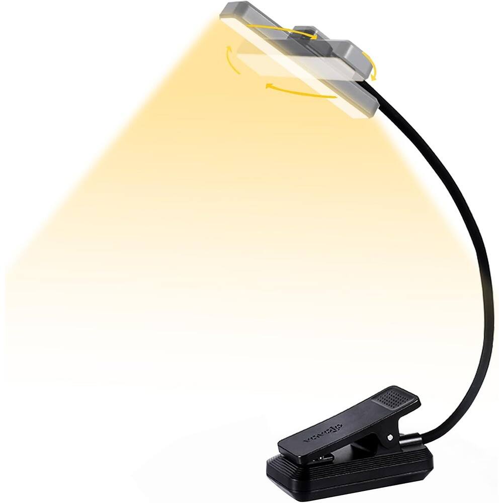 Front. Schertz - Rechargeable 24-LED Clip-On Book Reading Light, 3-Color 9-Brightness.