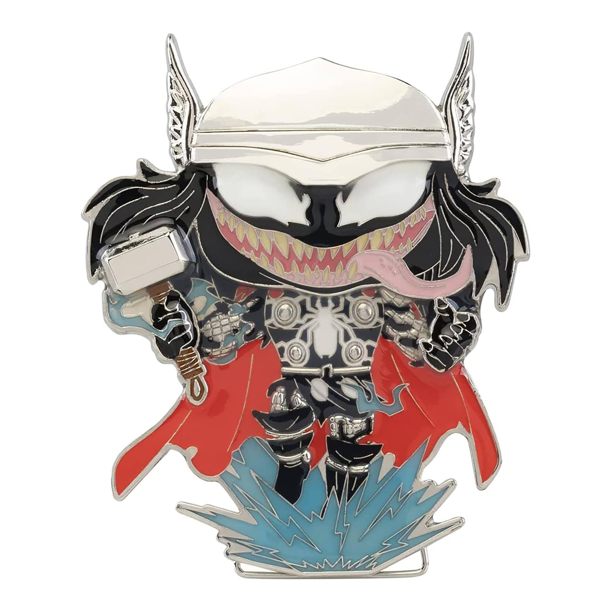 Marvel 3 Inch Funko POP Pin | Venom Thor - Red