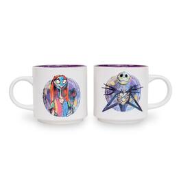 Disney - Nightmare Before Christmas Splatter Characters Ceramic Stacking Mug Set - Purple