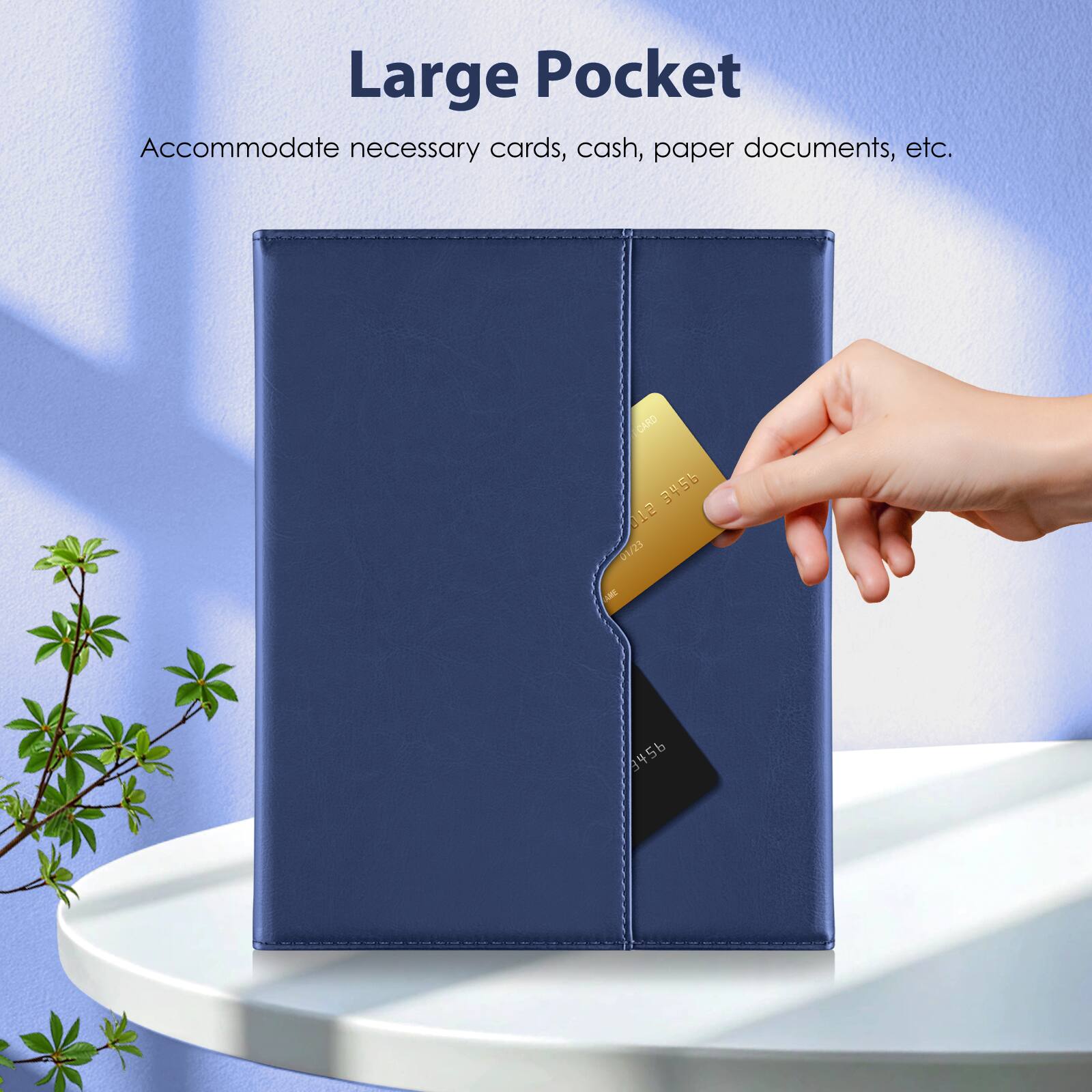 Large Pocket  
Accommodate necessary cards, cash, paper documents, etc.  
CARD 3456 1 01/23 - 3456