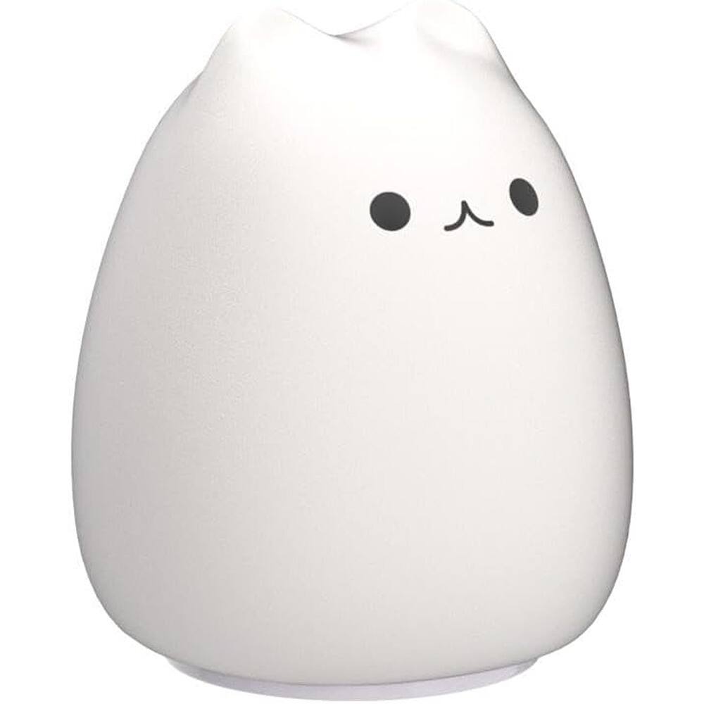 Back. Schertz - Cute Cat Night Light – Portable Silicone Lamp for Kids, Girls, Nursery.