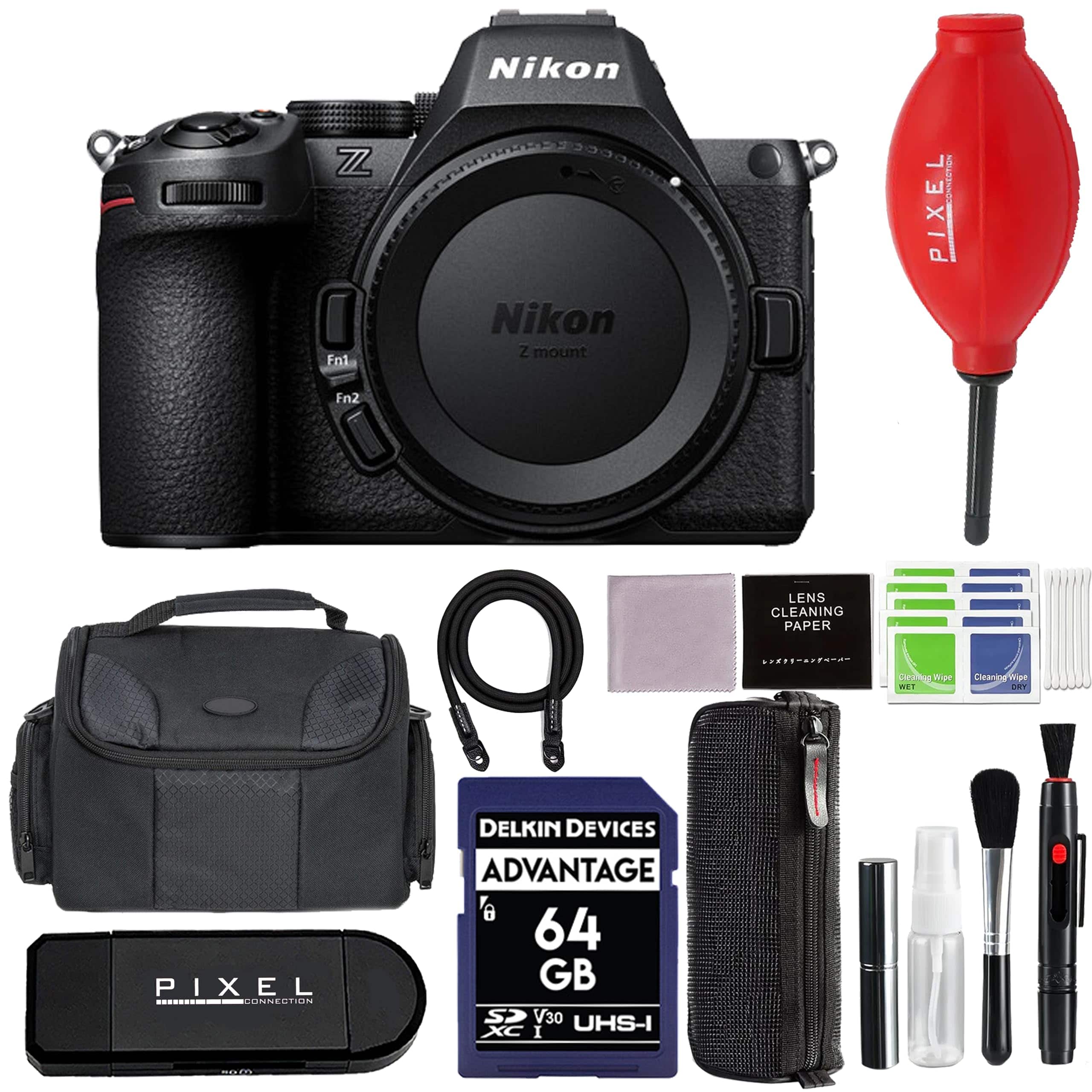Z5 II Mirrorless Camera with Advanced Accessories and Travel Bundle | 1680 | nikon z5 II - Black