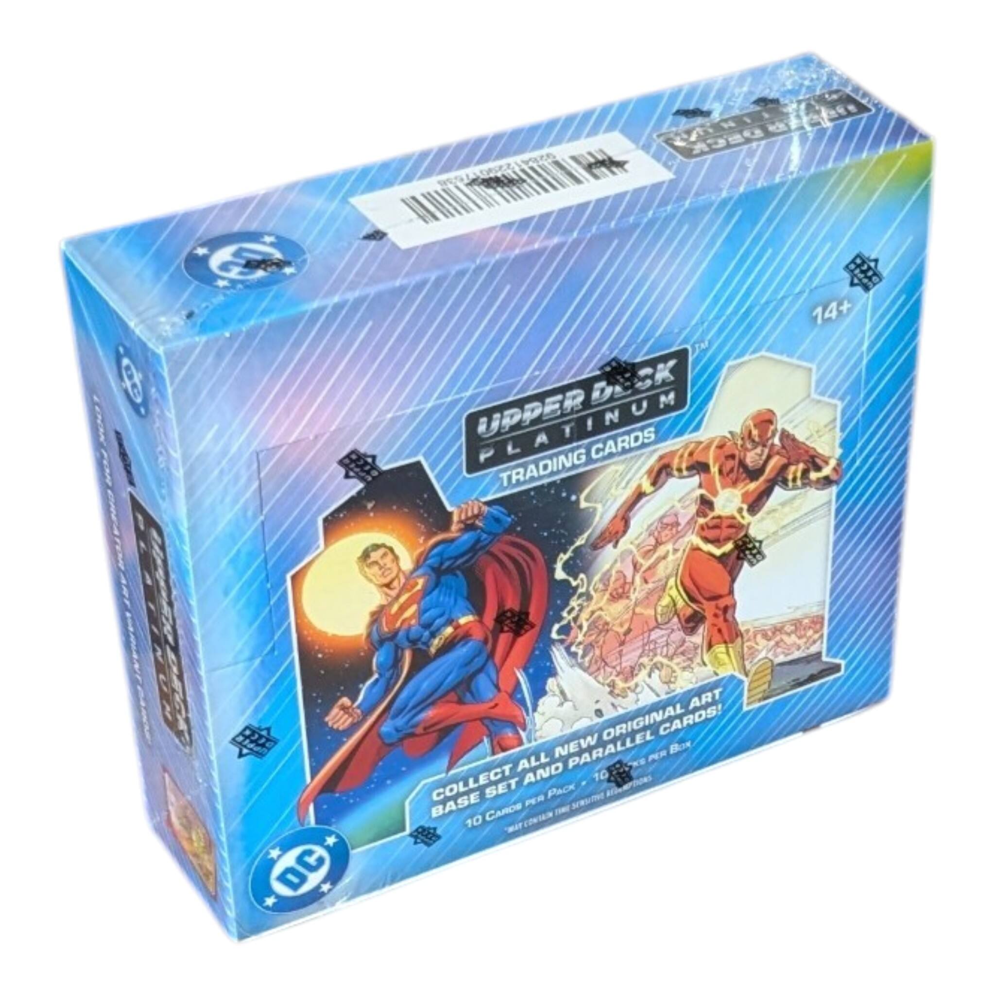 9284  
DECK  
DECK PLATINUM TRADING CARDS  
14+  
DC  
ART ORIGINAL CARDS! ALL NEW PARALLEL PER BOX COLLECT SET AND PACK 10 BASE PER 10 CARDS