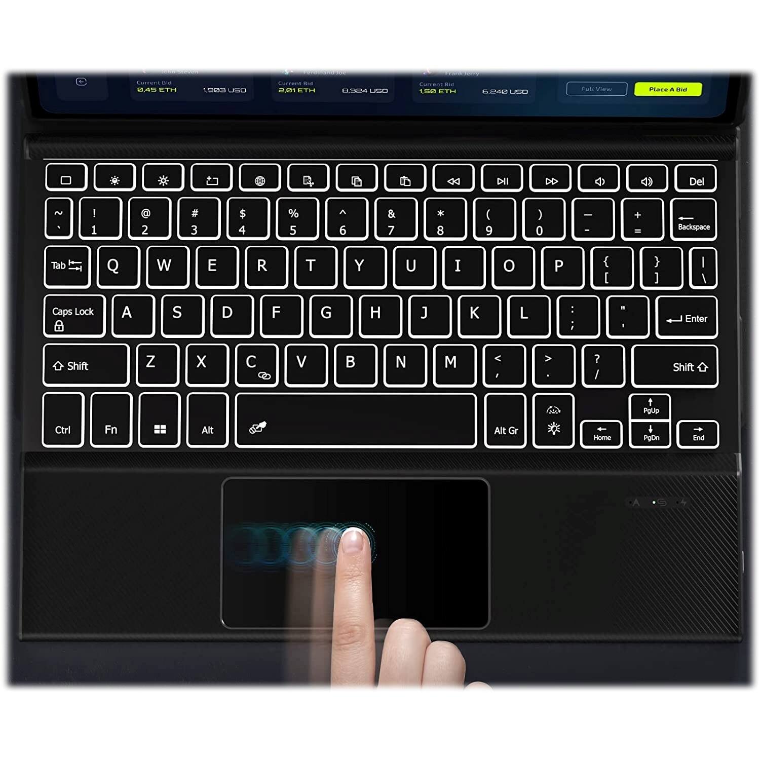 Alt View 15. SaharaCase - Keyboard Case for Lenovo Tab P11 (Gen 2) - Black.