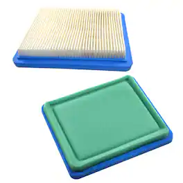 HQRP - 2-Pack Flat Air Filter Cartridge with Pre-Filter for Craftsman 33644 3364, Briggs and Stratton 491588