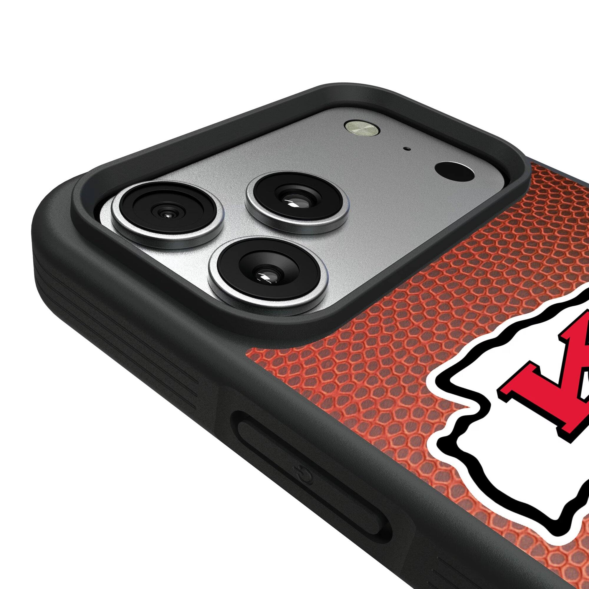 Alt View 2. Keyscaper - Kansas City Chiefs Bump Case with 8.2ft Drop Protection - 16 Plus - Multicolor.