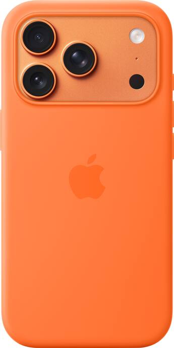 Apple iPhone 17 Pro Silicone Case with MagSafe Orange - Best Buy Apple iPhone 17 Pro Silicone Case with MagSafe Orange - Best Buy