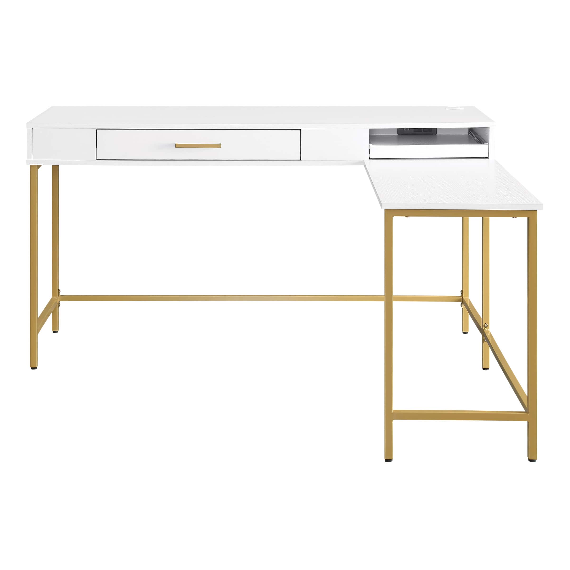 Front Zoom. OSP Home Furnishings - Modern Life Desk - White.