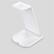 Angle. SKRAN - 15W 3-in-1 Phone Stand - Fast Charging Dock, Wireless Charger Compatible with iPhone, Apple Watch & AirPods, White - White.