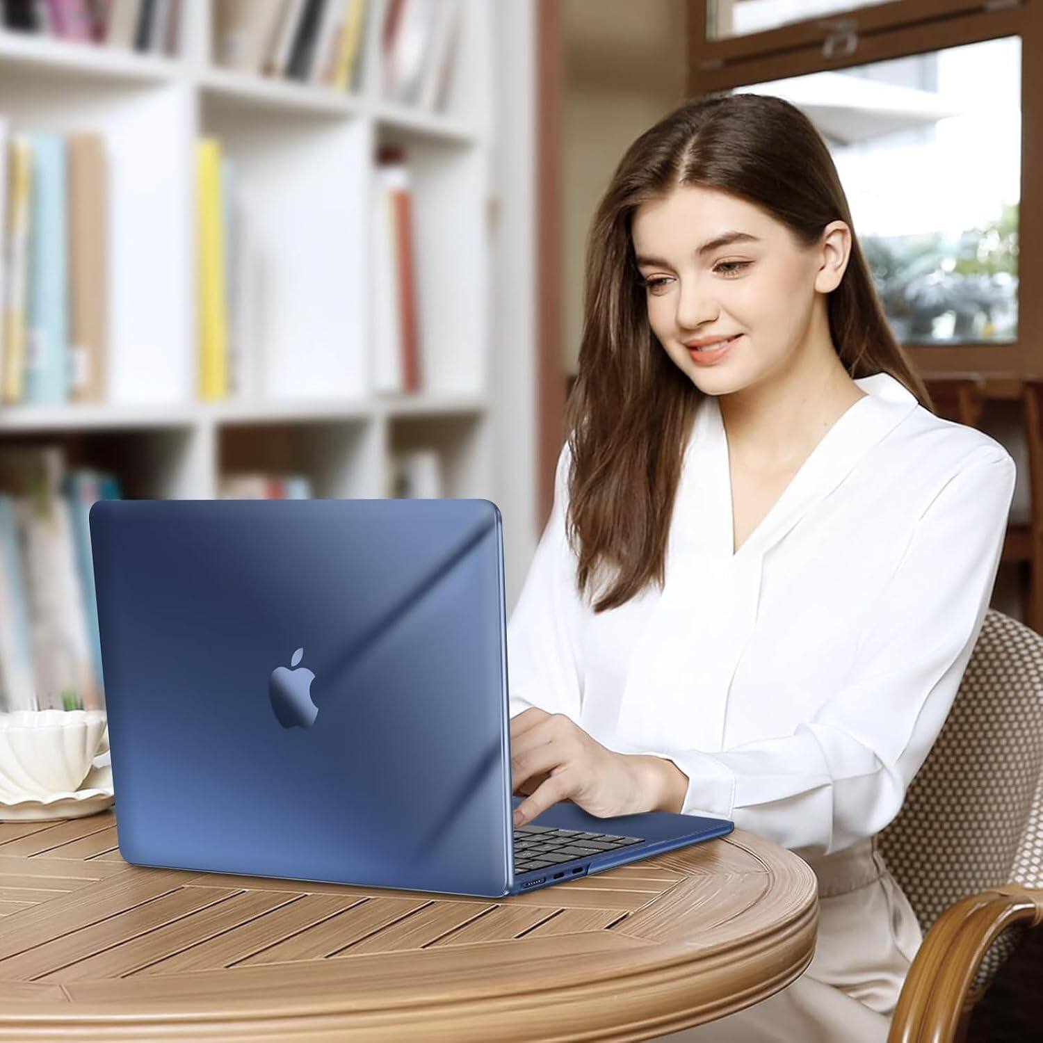 Alt View 2. mosiso - Hard Shell Case Kit for MacBook Air 15 inch A3448 A3241 A3114 A2941 M5 M4 M3 M2 - Crystal Midnight.