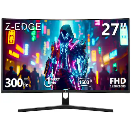 Z-EDGE 27" 300Hz 1ms MPRT 1500R FHD 1920X1080