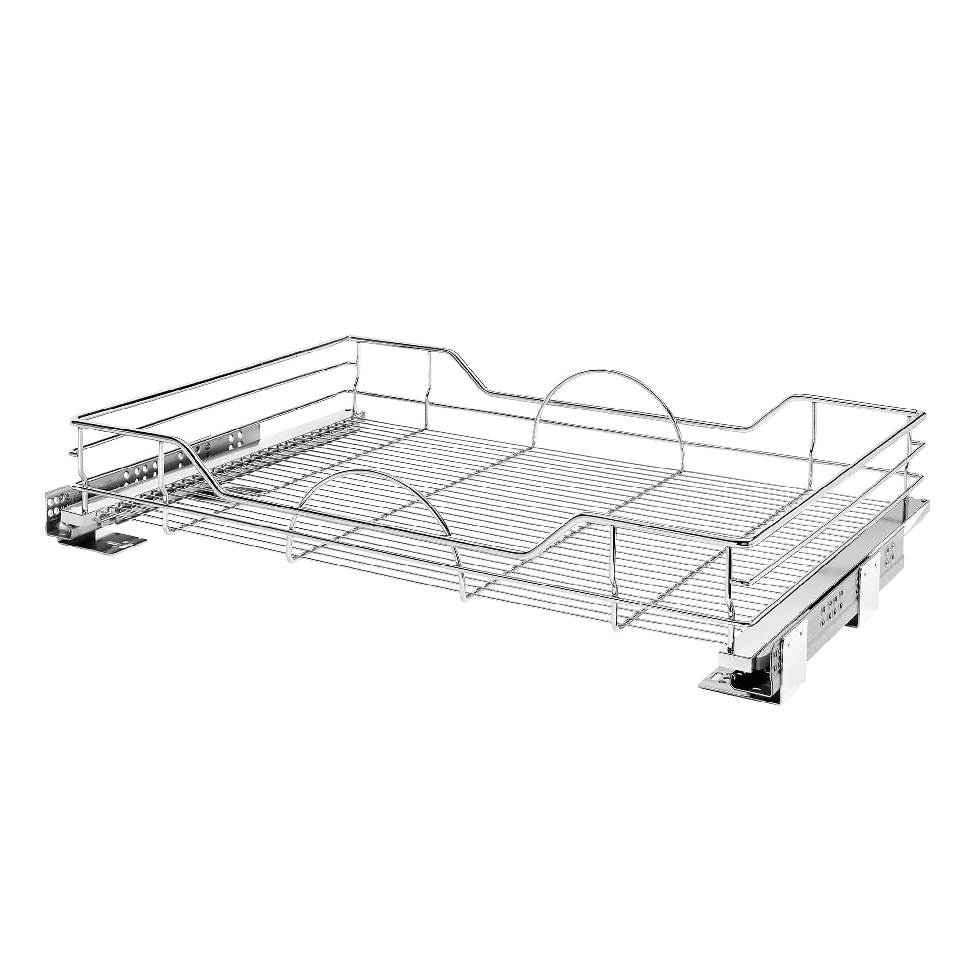 Rev-A-Shelf - Pullout Cabinet Basket w/ Soft-close, 32.5'' x 21.74'', 5730-33CR - Silver
