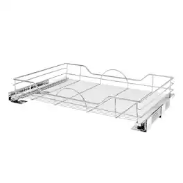 Rev-A-Shelf - Pullout Cabinet Basket w/ Soft-close, 32.5'' x 21.74'', 5730-33CR - Silver