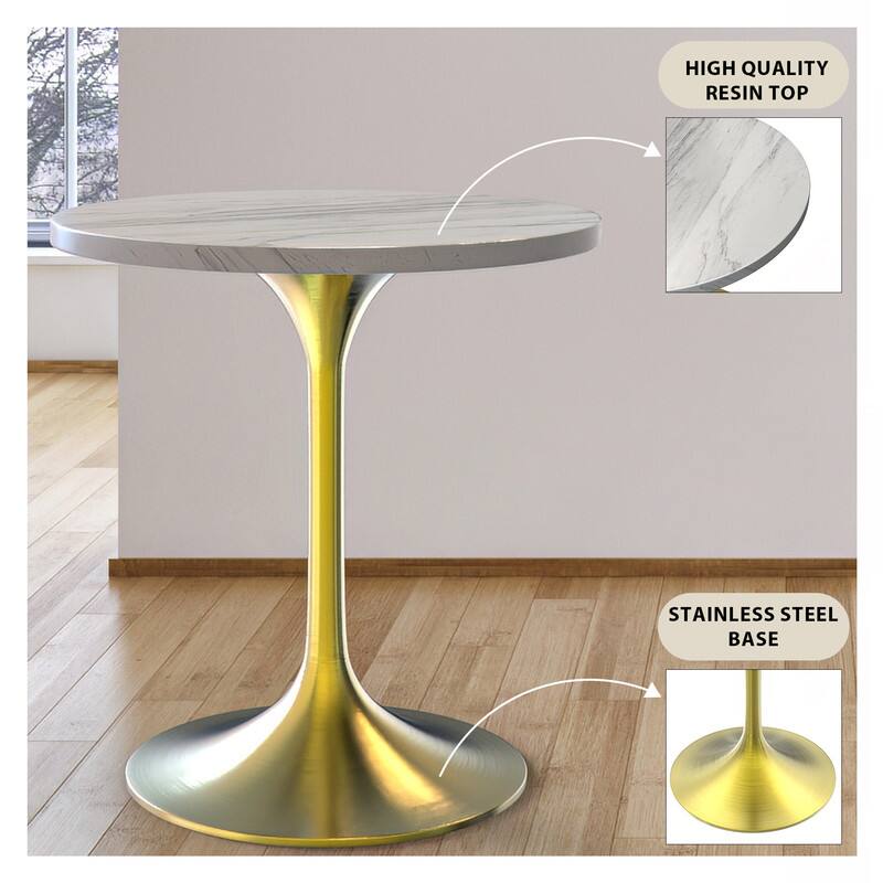 HIGH QUALITY RESIN TOP  
STAINLESS STEEL BASE
