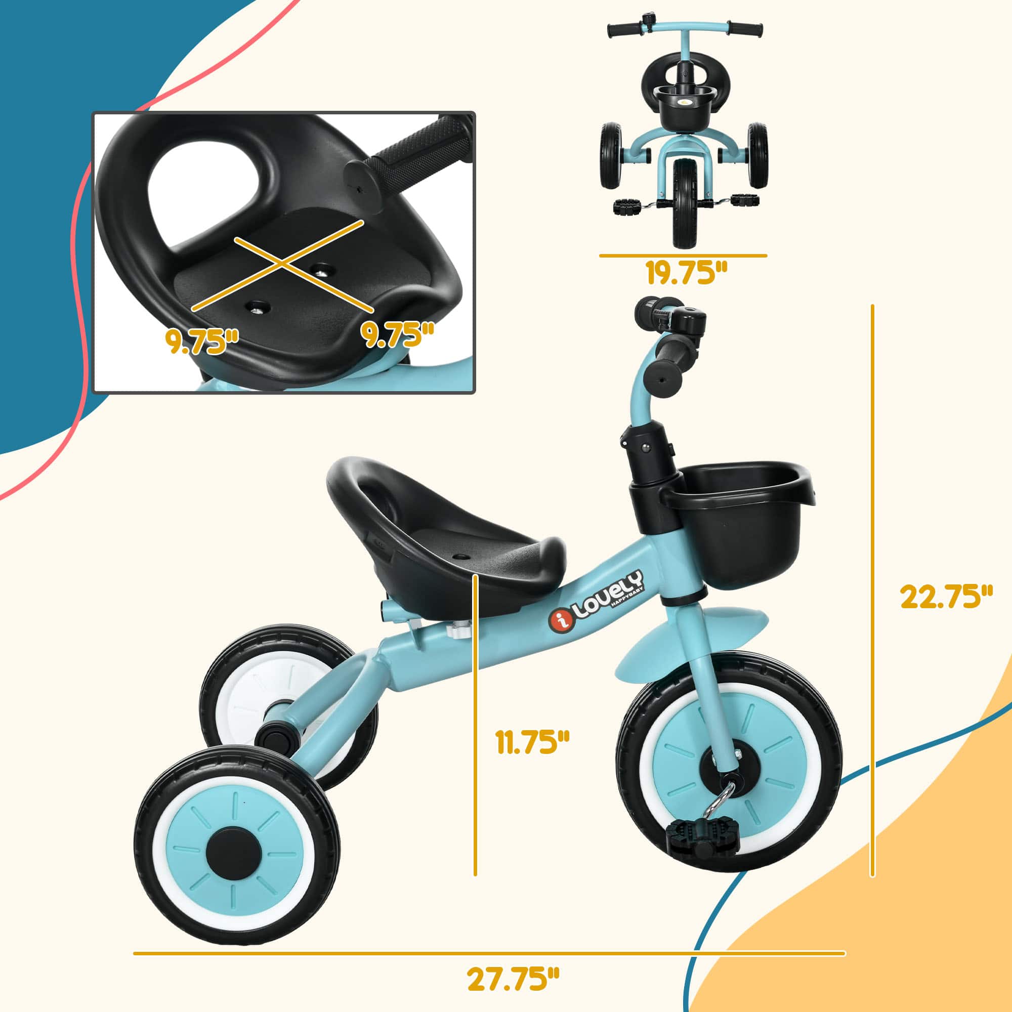 Qaba for Kids Age 2 5 370-267V00BU - Best Buy
