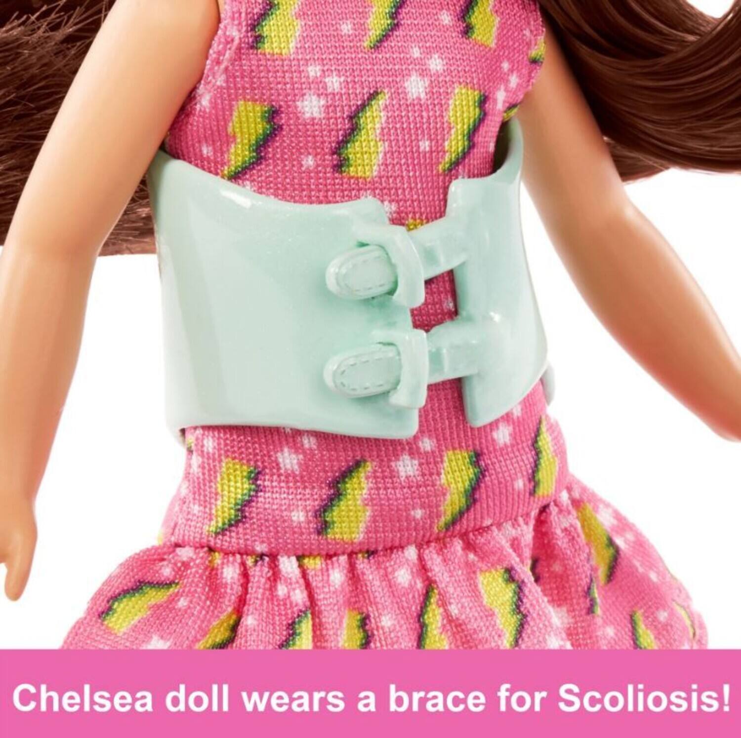 Chelsea doll wears a brace for Scoliosis!