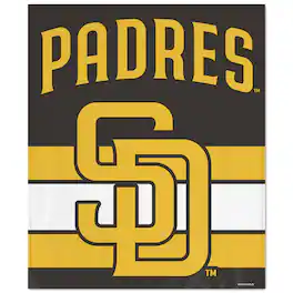 WinCraft - San Diego Padres Ultra Plush 50" x 60" Throw Blanket - Multicolor