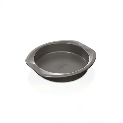 Angle. Ninja - Foodi NeverStick Premium 9” Round Cake Pan - Gray.