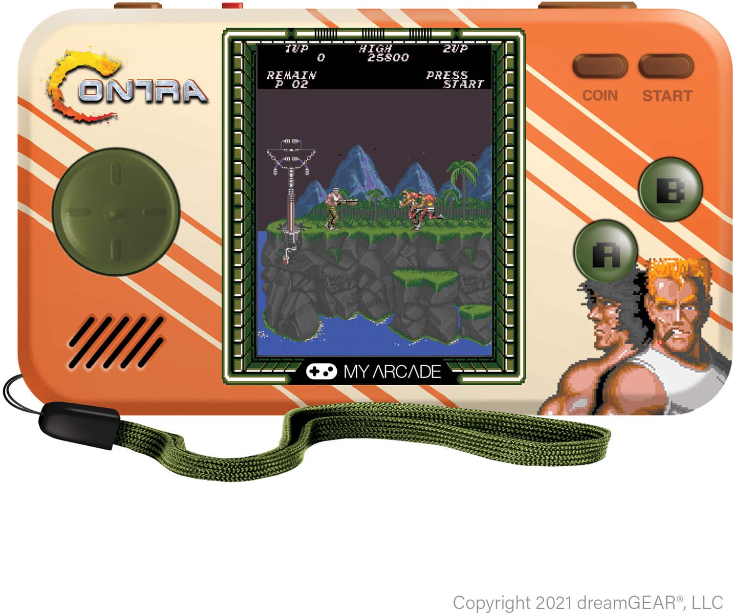 DGUNL-3281 Contra Pocket Player Handheld Portable Game System