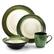 Alt View 2. Elama - Elama Grand Jade 16 Piece Luxurious Stoneware Dinnerware with Complete Setting for 4, 16pc - Jade.