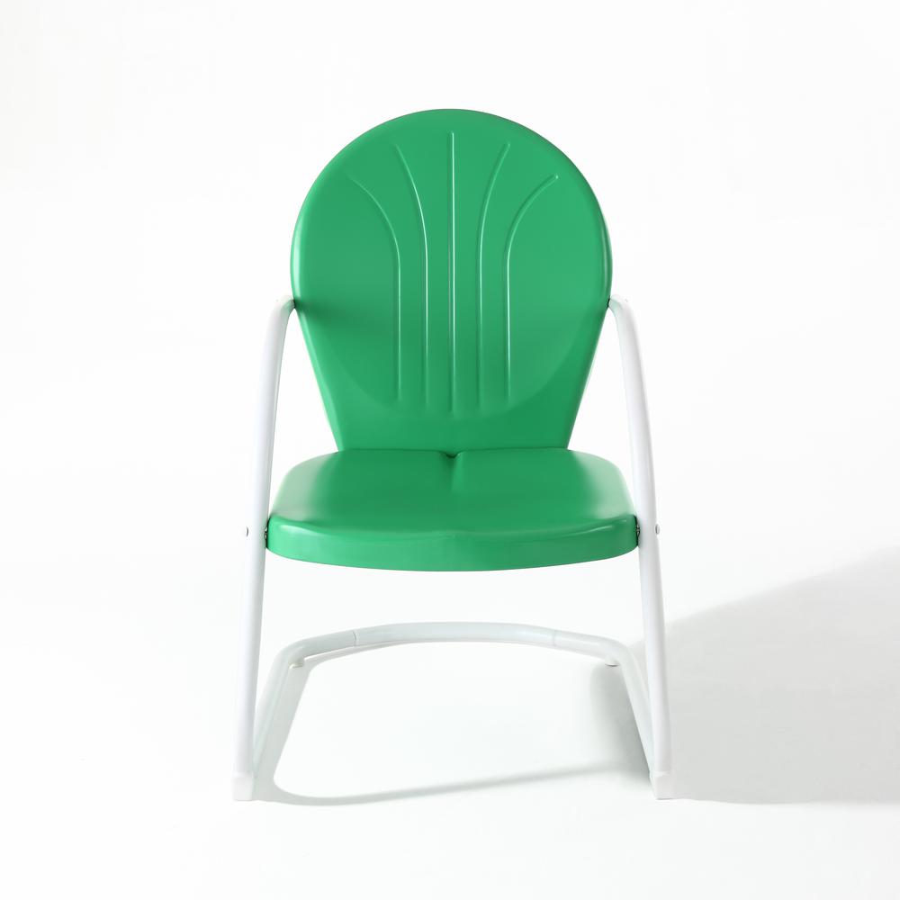 Left. Crosley Furniture - Griffith Retro Outdoor Chair - Kelly Green Gloss.