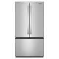 Whirlpool - 36 in. Wide 31 Cu.Ft. French Door Refrigerator with Ice Maker and Family-Sized Capacity - Fingerprint-Resistant Stainless Finish