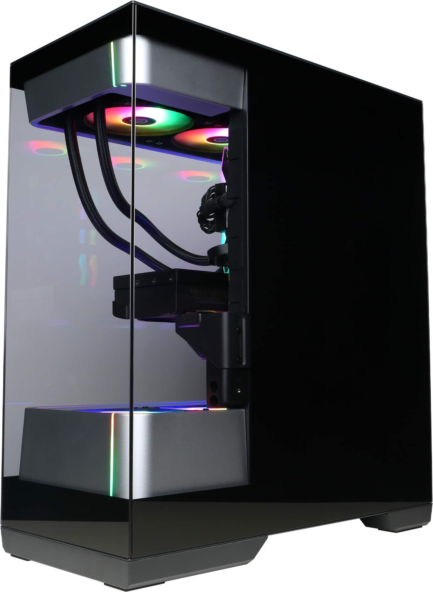 Angle. CyberPowerPC - Gaming Desktop - AMD Ryzen 9 9950X3D - NVIDIA GeForce RTX 5080 16GB - 64GB DDR5 - 4TB PCIe 4.0 SSD - Black.