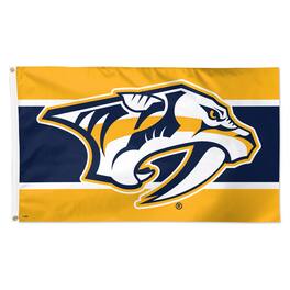WinCraft - Nashville Predators 3' x 5' Team Stripe Deluxe Single-Sided Flag - Multicolor