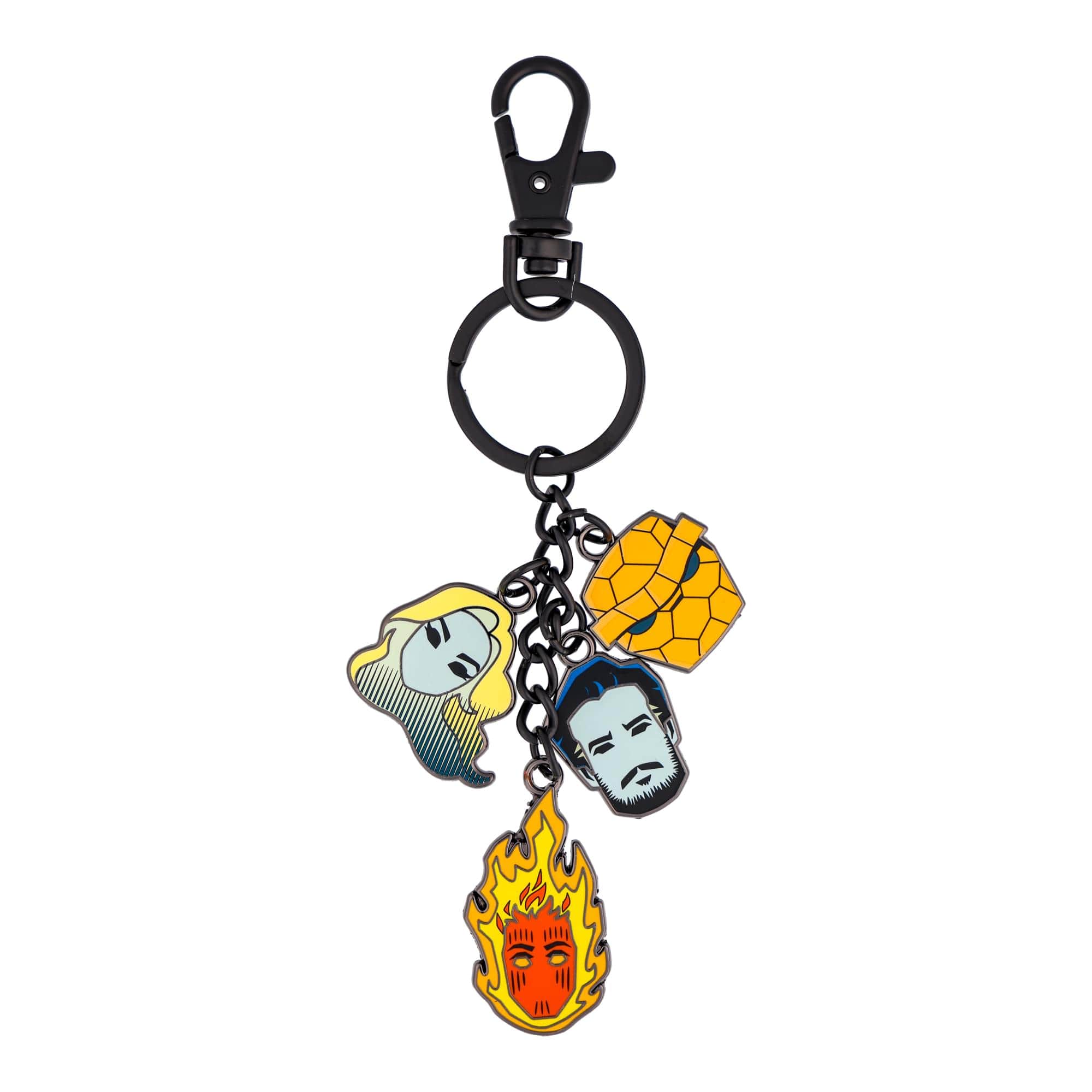 SalesOne LLC - Marvel Studios The Fantastic Four: First Steps Character Charms Keychain - Multi-Colored