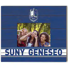 Jardine - SUNY Geneseo Knights 11'' x 13'' Team Spirit Scholastic Picture Frame - Navy