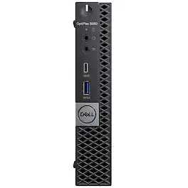 Dell - Refurbished Excellent - OptiPlex 5060 Micro Desktop PC, Intel Core i5-8600T up to 3.7Ghz, 16GB DDR4 RAM, 1TB SSD, USB WiFi, WIN11PRO - Black