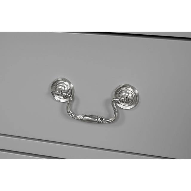 Alt View 5. Parrot Uncle - Modern Solid Wood Chest with English Dovetail Drawers Storage for Bedroom, Living Room or Hallway Organization - Gray.