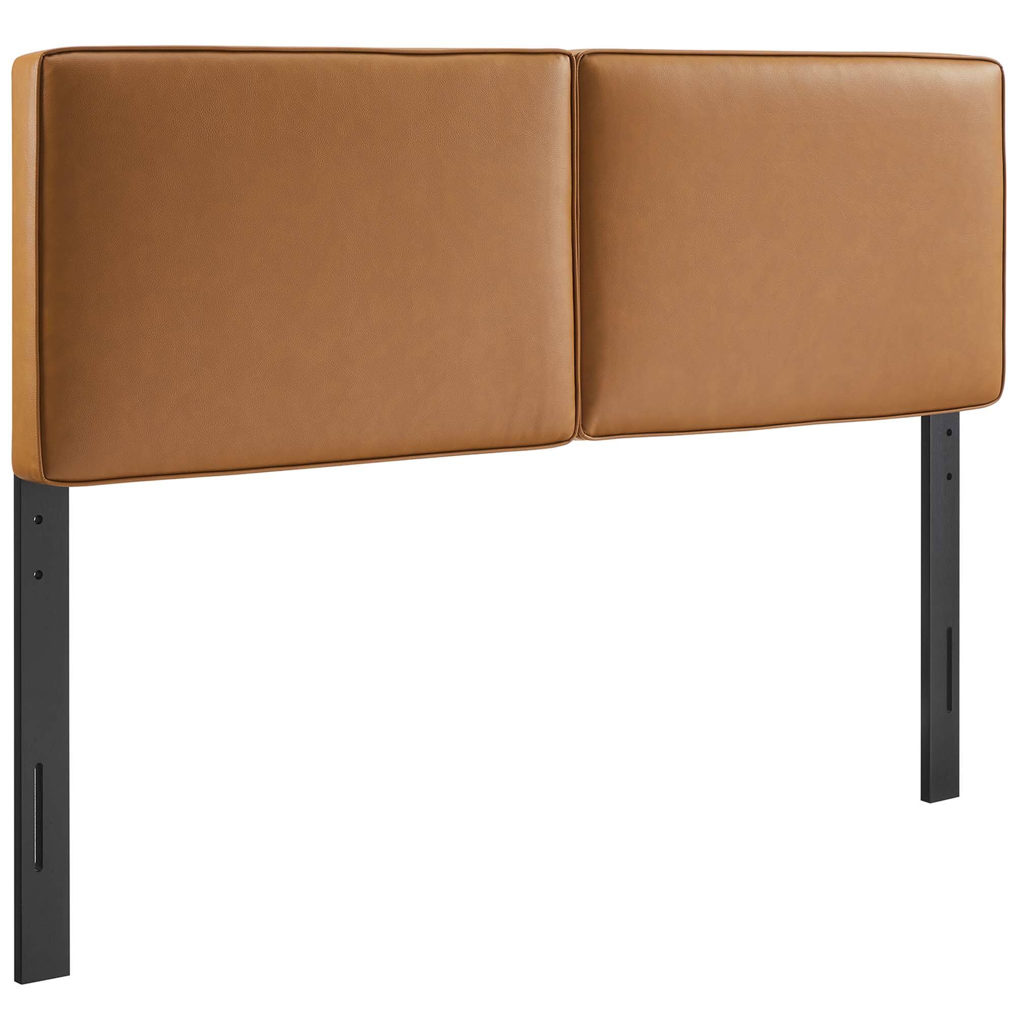 Lindee Vegan Leather Full Headboard by Modway - Brown