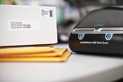 1241  
US POSTAGE  
US POSTAGE  
Rosa Vantine  
1234 Candle Tree Lane  
Sacramento, CA 95828  

DYMO  
LabelWriter 450 Twin Turbo