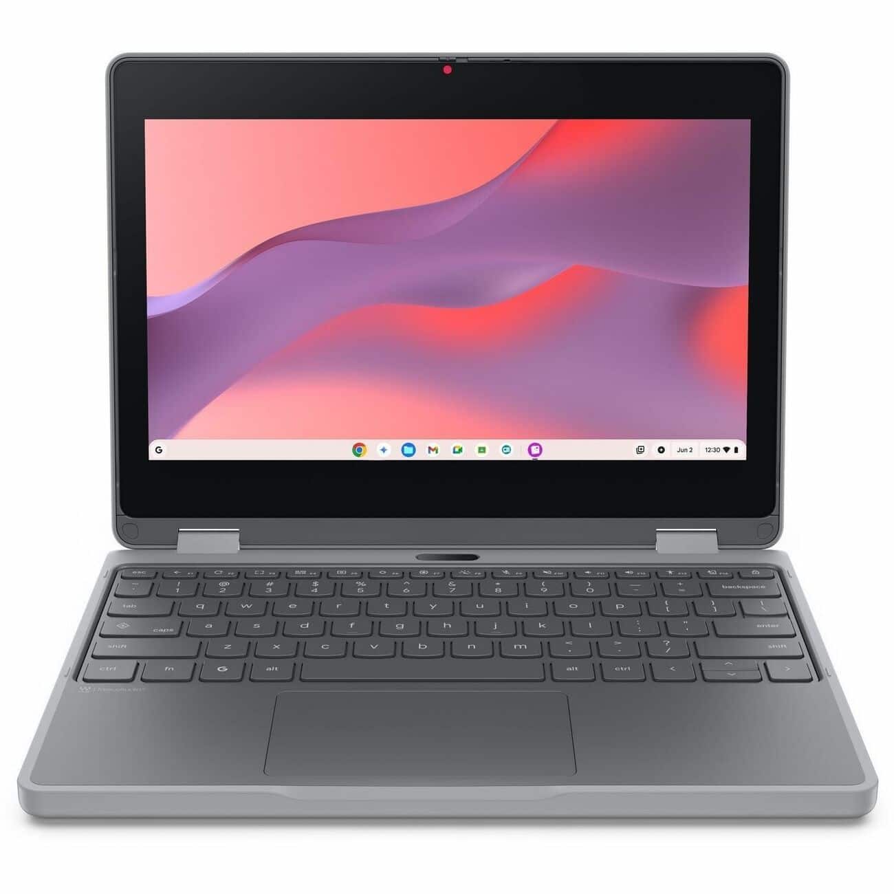 "Lenovo - Chromebook 500e Gen 5 M89 83TA0002US 11.6"" Touchscreen Convertible 2 in 1 Chromebook - HD - MediaTek - 4 GB - 64 - Gray" price history on PriceWatchPro