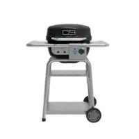 Charbroil - Bistro Pro Electric Grill + Charcoal Mode Black - Black - Front_Zoom