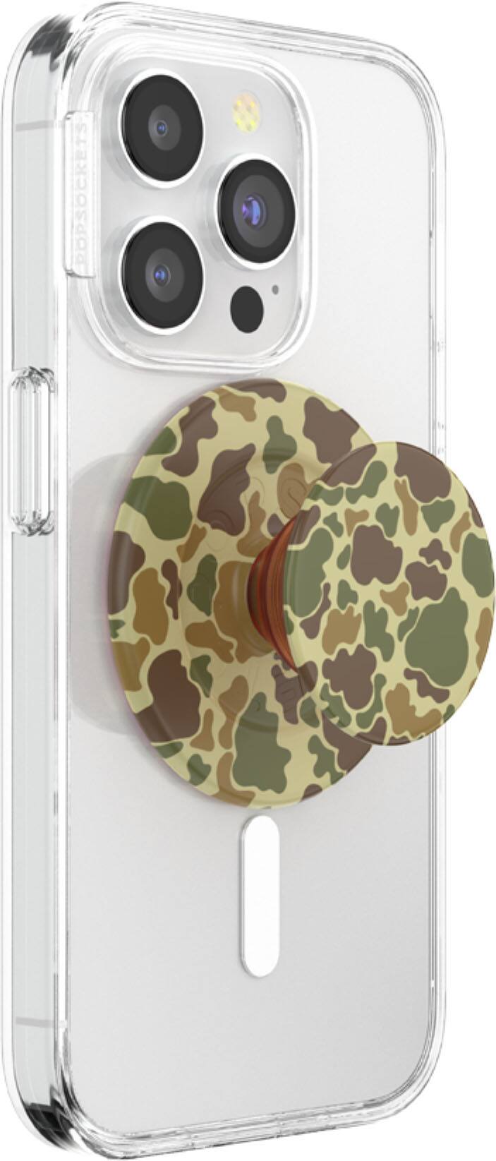 Left. PopSockets - MagSafe PopGrip Universal Magnetic Grip & Stand with Adapter Ring for Cell Phones - Bruce.