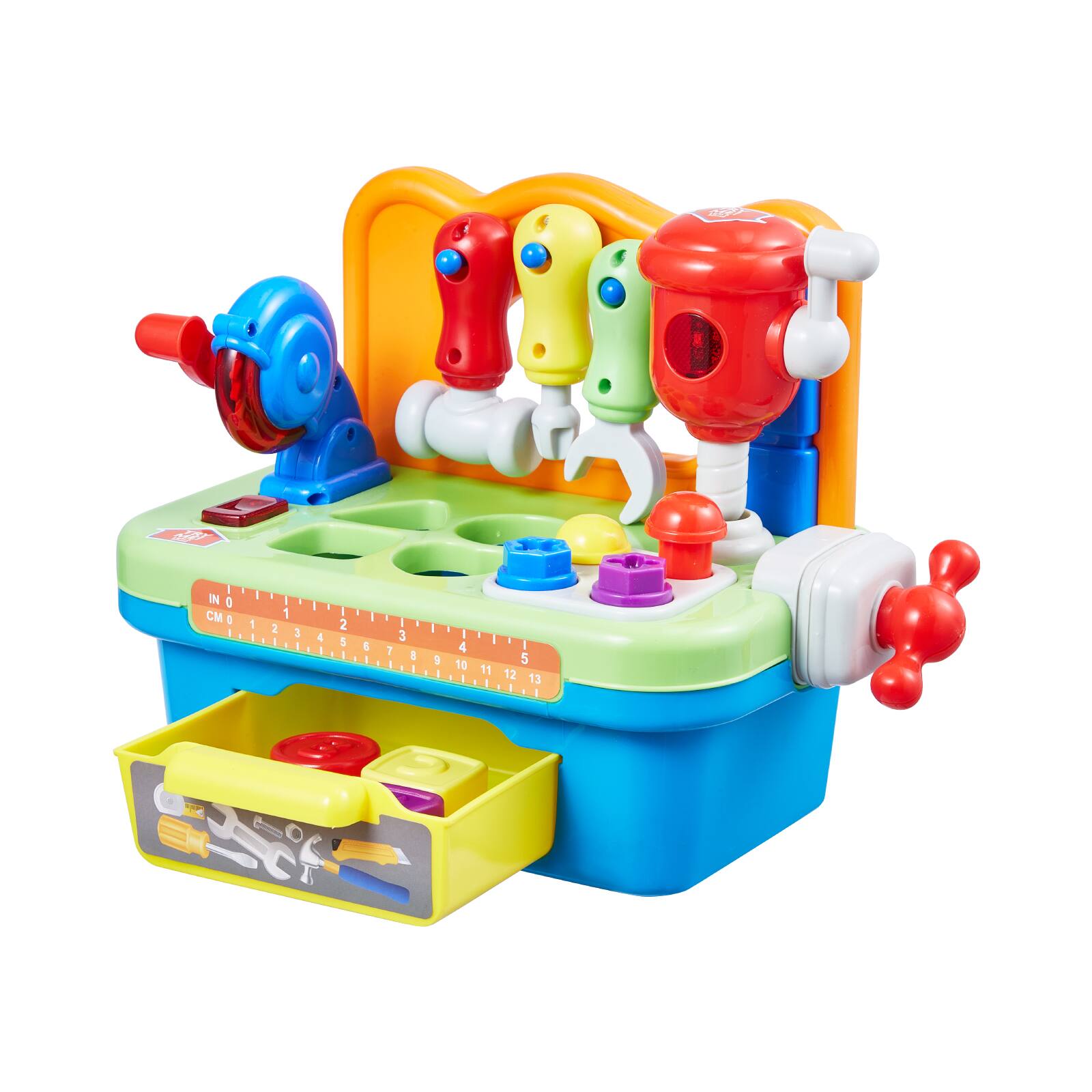 Alt View 5. VEVOR - Musical Workbench Toy, Sounds & Lights, Musical Learning Workbench for Toddler Age 2 Years and Up.