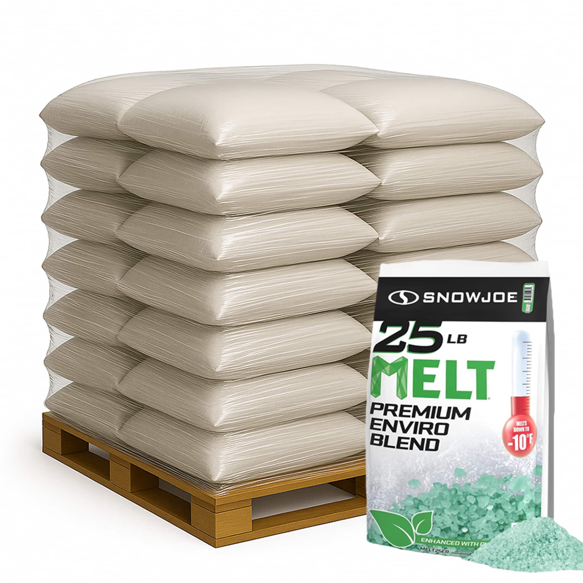 Snow Joe - Melt Enviro Blend Ice/Snow Deicer, Pet-Friendly for Driveways, 100 Pack